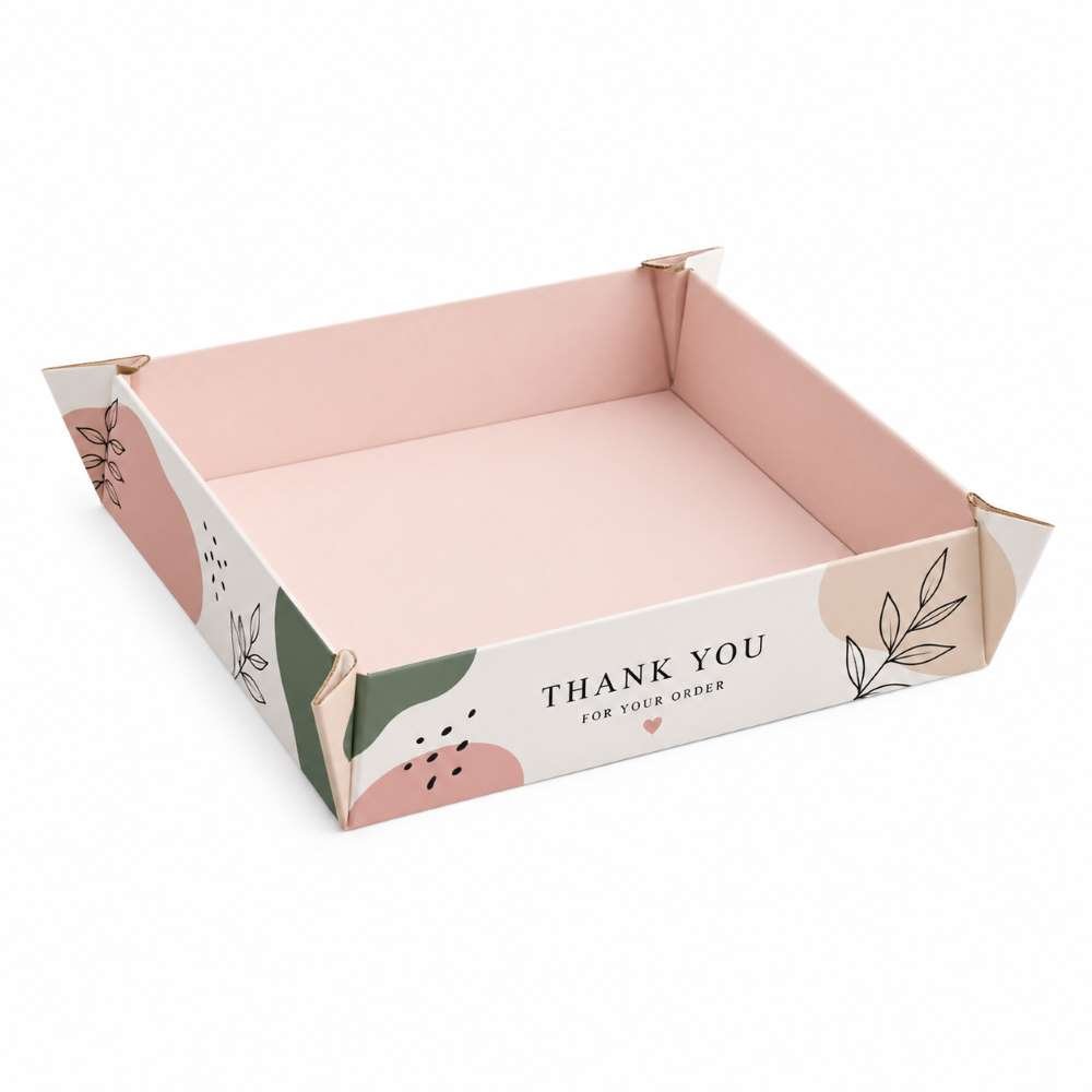 Custom Printed Four Corner Tray Boxes