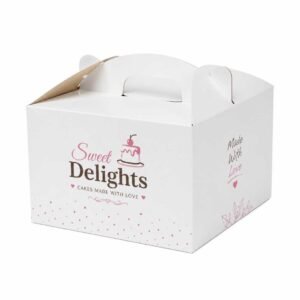 Custom Printed Self Lock Cake Boxes